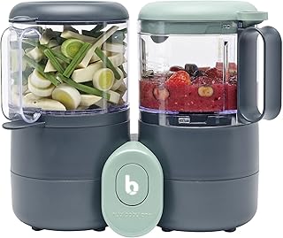 Babymoov nutribaby robot culinaire 4 en 1 avec 3 bols pour bébé avec couvercles, capacité 180 ml et 2 cuillères en silicone. DIAYTAR COTE D'IVOIRE est une boutique en ligne généraliste qui propose une large gamme de produits pour les particuliers et les professionnels. Elle est le leader du marché en Côte d'Ivoire, grâce à sa politique de prix compétitifs, à sa qualité de service et à sa disponibilité de produits. Elle est une référence pour les achats en ligne dans le pays.