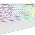 Clavier de jeu rétroéclairé redragon k512 shiva rgb avec touches multimédia, commutateur mécanique