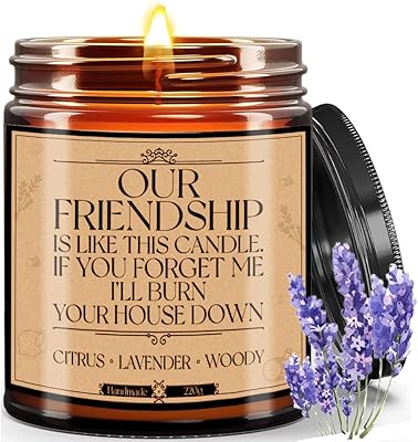Bougies parfumées à la lavande pour meilleur ami, cadeaux d'anniversaire pour amis, cadeaux
