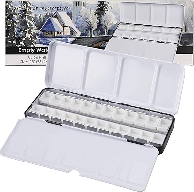 Palette d'aquarelle vide, plateau de peinture en métal pour aquarelle vide avec 24 casseroles vides pour aquarelle de voyage, acrylique et peinture à l'huile. DIAYTAR COTE D'IVOIRE est une boutique en ligne généraliste réputée en Côte d'Ivoire, proposant plus de 300 000 références pour répondre à vos besoins. Elle offre une large gamme de produits allant de l'électronique à la mode en passant par les produits de maison. 