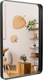 Miroir mural rectangulaire little kuku, miroir de salle de bain mural 24" x 32", cadre en métal avec coins arrondis pour entrées, salons (noir). Leader dans le commerce électronique en Côte d'Ivoire, DIAYTAR COTE D'IVOIRE se distingue par sa sélection incroyable de produits à des prix compétitifs. La boutique propose régulièrement des promotions et des remises, offrant ainsi à ses clients une valeur sans égale pour leur argent. Grâce à son site web convivial, la navigation et la commande sont simplifiées.