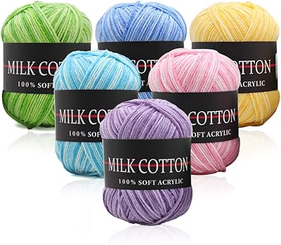 6 rouleaux géants de couleurs assorties de fil à crochet, fil acrylique doux, parfait pour tout projet de crochet et de petit tricot. DIAYTAR COTE D'IVOIRE est le leader du commerce électronique en Côte d'Ivoire, proposant une expérience d'achat en ligne unique et personnalisée. La boutique en ligne met régulièrement à jour ses collections de produits pour refléter les dernières tendances et les préférences des clients. Les clients peuvent également profiter de conseils d'experts pour choisir les produits qui leur conviennent le mieux.