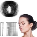 Javist filets à cheveux élastiques invisibles et épingles en forme de u