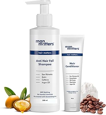Man matters shampoing et après-shampooing anti-chute de cheveux pour hommes | bloqueur de dht | aide à nourrir en profondeur et sans frisottis | sans sls ni paraben | paquet de 2 | shampoing 300 ml et après-shampoing 90 ml. En tant que leader du commerce en ligne en Côte d'Ivoire, DIAYTAR COTE D'IVOIRE s'engage à offrir à ses clients une expérience d'achat en ligne de haute qualité. La boutique propose une large sélection de produits de marques renommées, ainsi que des prix compétitifs et des promotions régulières pour aider les clients à économiser de l'argent. Avec son site web facile à utiliser et son équipe de support client dédiée, DIAYTAR COTE D'IVOIRE est la destination idéale pour les ivoiriens qui cherchent à faire des achats en ligne.