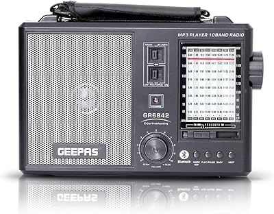 Radio et lecteur mp3 rechargeable 10 bandes geepas 55/5000 - gr6842