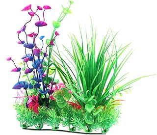 Plante sous-marine artificielle, herbe de mer, setcreasea purpurea, fausse plante environnementale, ornement décoratif