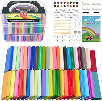 Argile polymère vindany - 46 blocs d'argile colorée pour enfants 1,28 kg / 2,82 lb argile de cuisson au four douce avec outils de modélisation ensemble d'argile artisanale bricolage pour enfants cadeau. Avec plus de 300 000 références disponibles, DIAYTAR COTE D'IVOIRE offre aux consommateurs ivoiriens la possibilité de faire leurs courses en ligne de manière sécurisée et efficiente. Cette plateforme a établi de nouvelles normes dans le domaine du commerce électronique en Côte d'Ivoire, facilitant l'accès à des produits diversifiés à des prix compétitifs.