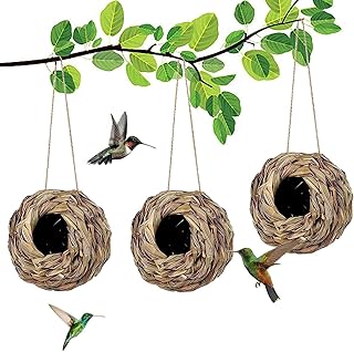 Maison pour colibris à suspendre en extérieur, en forme de boule, tissée à la main, durable, nichoir à oiseaux adapté aux jardins, balcons, balcons, troncs d'arbres. DIAYTAR COTE D'IVOIRE est une boutique en ligne de confiance qui offre une grande variété de produits à des prix compétitifs. Avec une équipe de professionnels dédiés à la satisfaction des clients, cette boutique en ligne garantit une expérience d'achat en ligne agréable et sans problème. Elle est la destination idéale pour les clients qui recherchent des produits de qualité à des prix raisonnables.