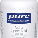 Pure encapsulations - acide alpha-lipoïque ala 600 mg - complément alimentaire hypoallergénique, soluble