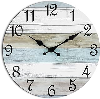 Horloge murale - shailene horloge murale silencieuse sans tic-tac, fonctionnant à piles, horloge