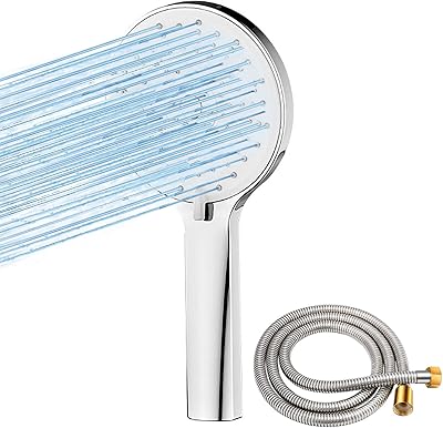 Ensemble de pomme de douche à main avec tuyau de douche en acier