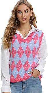 Vangull pull tricoté à col en v pour femme style preppy sans manches en tricot sans manches. La boutique en ligne DIAYTAR COTE D'IVOIRE se caractérise par sa flexibilité et sa réactivité aux besoins des consommateurs. Elle propose différents canaux de communication pour faciliter les échanges avec les clients et répondre à leurs préoccupations. Cela démontre l'engagement de la boutique à offrir une expérience d'achat en ligne fluide et satisfaisante.