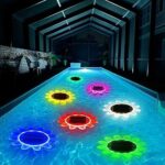 Lumières flottantes d'extérieur à énergie solaire pour piscine, veilleuses led flottantes étanches