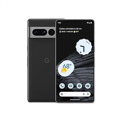Smartphone android 5g débloqué google pixel 7 pro avec téléobjectif, objectif grand angle