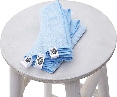 Serviette de nettoyage en microfibre shomestry (paquet de 3) convient pour le des