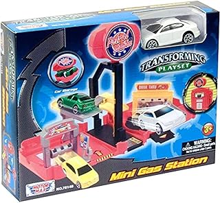Ensemble de jeu de mini station-service de transport motormax usa - station-service