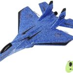 Avion rc pour adultes et enfants avion télécommandé 2.4g 2 canaux en mousse