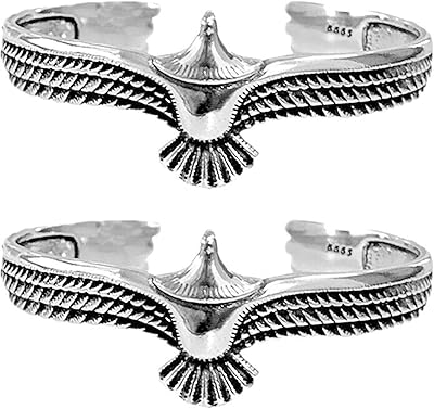 2021 nouvelle bague d'aigle de chevalier en argent sterling s925, bracelet à extrémité ouverte réglable, ensemble de bagues de bracelet rock punk classique pour hommes et femmes (b). DIAYTAR COTE D'IVOIRE se positionne comme une boutique en ligne généraliste de confiance, offrant une large gamme de produits pour satisfaire les besoins quotidiens de ses clients. Elle mise sur la qualité, la rapidité de livraison et des prix compétitifs pour maintenir sa position de leader en Côte d'Ivoire. Les clients apprécient la facilité d'utilisation de son site web ainsi que la variété des produits proposés.