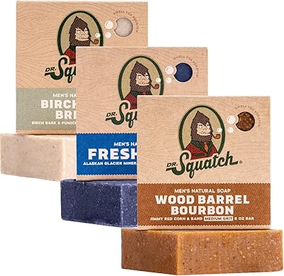 Barre de savon dr. squatch all natural pour hommes, paquet varié de 3, fût de bourbon, fresh falls, birch breeze - savon naturel pour hommes. DIAYTAR COTE D'IVOIRE est une boutique en ligne généraliste qui propose plus de 300 000 références de produits, faisant d'elle l'un des leaders du e-commerce en Cote d'Ivoire. La boutique offre une grande variété de produits allant de l'électronique à la mode en passant par les produits alimentaires.