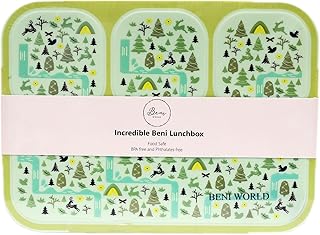 Boîte à lunch bento étanche sans bpa avec 4 compartiments pour enfants, adolescents