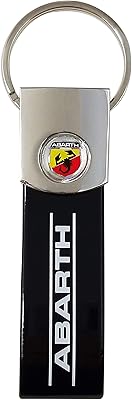 Porte-clés logo officiel abarth noir