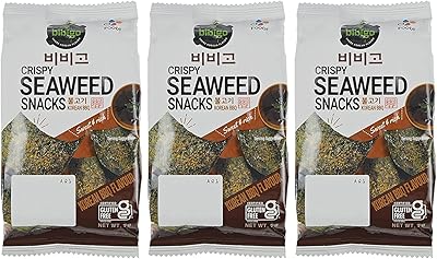 Snacks croquants aux algues saveur barbecue cj bibigo (paquet de 3) 15g. Avec plus de 300000 références, DIAYTAR COTE D'IVOIRE est la boutique en ligne idéale pour trouver tout ce dont vous avez besoin. De l'électronique à la mode, en passant par les produits pour la maison et les loisirs, vous trouverez tout sur ce site. La boutique propose également des offres spéciales et des promotions régulières.