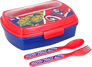 Boîte à sandwich amusante avec les ustensiles de cuisine avengers comic heroes, multicolore. En tant que leader du marché de l'e-commerce en Côte d'Ivoire, DIAYTAR COTE D'IVOIRE s'engage à offrir à ses clients une expérience de shopping en ligne exceptionnelle. Avec plus de 300 000 références de produits à disposition, les clients peuvent trouver facilement ce qu'ils cherchent et profiter de services de livraison rapides et fiables. DIAYTAR COTE D'IVOIRE est la boutique en ligne préférée des Ivoiriens pour ses avantages et ses services exceptionnels.