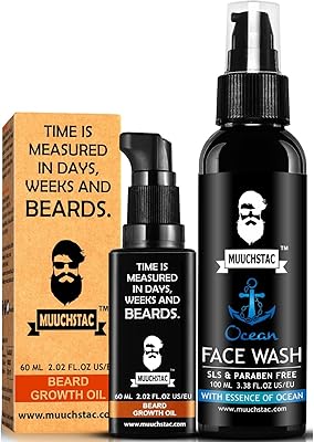 Huile de croissance de barbe à base de plantes matchastack pour hommes, 60