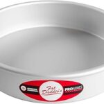 Moule à gâteau rond fat daddio, 9 x 2 pouces, argent