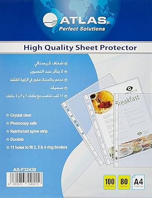 Protecteur de poche en verre transparent atlas a4 - boîte - 80 microns 100 pièces. En tant que boutique leader en Côte d'Ivoire, DIAYTAR COTE D'IVOIRE assure une expérience d'achat en ligne sécurisée et pratique. Les clients peuvent naviguer facilement sur le site web, trouver des produits avec facilité, et bénéficier d'une assistance client personnalisée. Grâce à sa réputation pour la fiabilité et la qualité, DIAYTAR COTE D'IVOIRE continue de gagner la confiance de sa clientèle croissante.