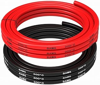 Fil de silicone de calibre 8 16,4 pieds