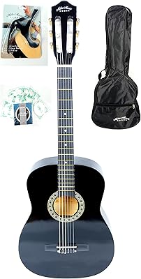 Guitare classique mike music 38 pouces, noire - 38c avec étui, cordes, capodastre (38 pouces, noir). En tant que leader du commerce en ligne en Côte d'Ivoire, DIAYTAR COTE D'IVOIRE propose des produits de qualité à des prix compétitifs. Notre sélection de plus de 300000 références vous permet de trouver facilement ce que vous cherchez, que ce soit pour vous-même ou pour offrir en cadeau. Confiez-nous vos achats et découvrez pourquoi nous sommes la référence en matière de commerce en ligne.