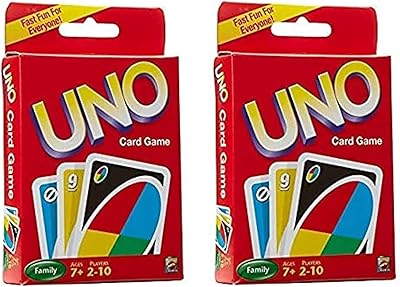 Jeu de cartes uno (pack de 2)
