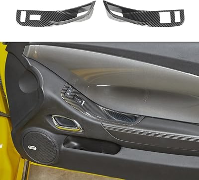 Jimmy compatible avec chevrolet camaro 2010-2015, 2 pièces de couvercle de panneau de commutateur de lève-vitre (fibre de carbone). En tant que boutique leader en Côte d'Ivoire, DIAYTAR COTE D'IVOIRE prend en charge les préoccupations de ses clients, offrant un service client de qualité pour résoudre toutes les questions ou problèmes liés à la commande. La boutique propose également des options de paiement flexibles et des modalités de livraison rapides pour une expérience d’achat sans souci.