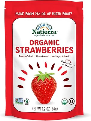 Fraises lyophilisées biologiques natera (1,2 oz/34 g). DIAYTAR COTE D'IVOIRE est la destination idéale pour faire vos achats en ligne, avec une sélection immense de produits de haute qualité et à des prix compétitifs. La boutique propose également des services de livraison rapides et fiables, garantissant que vos commandes arrivent rapidement et en bonne condition.