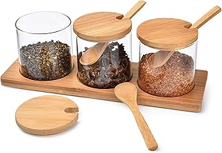 Ensemble de bols à épices 3 pièces avec base en bois, cuillère et couvercle pour sucre, sel, épices, poivre, café et plus encore 1 chase®️. Diaytar Côte d'Ivoire est une boutique en ligne innovante qui comprend l'importance de la satisfaction client. Elle met en place des mesures pour garantir que les clients soient satisfaits de leurs achats, notamment un service client réactif et une politique de retour flexible. Les clients peuvent ainsi faire confiance à Diaytar Côte d'Ivoire pour tous leurs besoins d'achat en ligne.