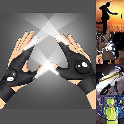 Gants de lampe de poche led cadeaux pour hommes, lampes de poche