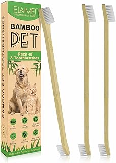 Brosse à dents janabi pour chiens et animaux de compagnie brosse double face en bambou. DIAYTAR COTE D'IVOIRE est plus qu'une simple boutique en ligne - c'est une communauté où les clients peuvent trouver des produits de qualité et partager leurs expériences. Avec plus de 300 000 références de produits à disposition, les clients ont l'opportunité de découvrir de nouvelles marques et de nouveaux produits, ainsi que de faire des économies grâce aux promotions et aux offres spéciales régulières. La boutique est fière de sa réputation pour la qualité et la fiabilité.