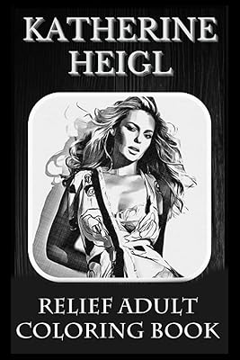 Livre de coloriage pour adultes en relief de katherine heigl : sympa