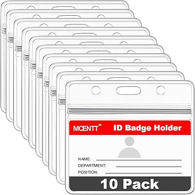 Masent 10 pièces porte-cartes d'identité - porte-badges en plastique transparent étanche avec fermeture éclair scellable pour l'accès, le travail, l'école, le bureau (paquet de 10 - horizontal). La boutique en ligne DIAYTAR COTE D'IVOIRE met en avant son engagement envers l'innovation et la satisfaction des besoins des consommateurs ivoiriens. Avec des mises à jour régulières du catalogue de produits et des offres promotionnelles, la boutique parvient à maintenir l'intérêt de sa clientèle et à attirer de nouveaux clients. Cette approche dynamique contribue à son succès sur le marché ivoirien.