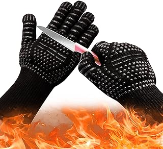 Gants de barbecue anti-brûlure, résistants aux hautes températures, résistants au feu, résistants aux