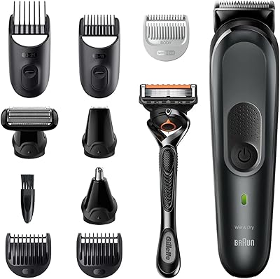 Tondeuse tout-en-un braun mgk 7331, tondeuse 10 en 1, kit de toilettage multiple, rasoir corps, tondeuse à barbe, tondeuse à cheveux, 8 accessoires et rasoir gillette proglide noir. DIAYTAR COTE D'IVOIRE est une boutique en ligne généraliste qui propose plus de 300 000 références de produits, faisant d'elle l'un des leaders du e-commerce en Cote d'Ivoire. La boutique offre une grande variété de produits allant de l'électronique à la mode en passant par les produits alimentaires.