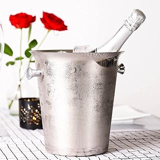 Seau à glace isotherme ewanto en acier inoxydable avec finition brillante miroir