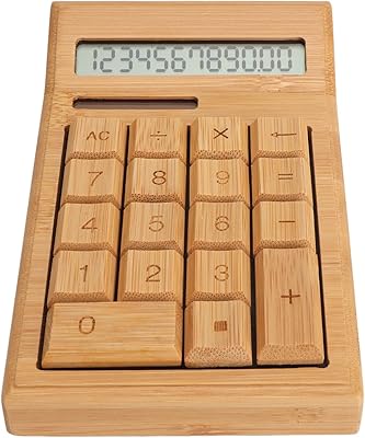 Calculatrice de bureau à 12 chiffres avec grand écran lcd, double alimentation solaire et batterie, 18 boutons en bambou pour étudiants, calculatrice de bureau double alimentation. Avec plus de 300000 références de produits, DIAYTAR COTE D'IVOIRE répond aux besoins diversifiés de sa clientèle. La boutique en ligne généraliste met l'accent sur la qualité de ses produits et sur la satisfaction de ses clients. Elle est la destination idéale pour ceux qui cherchent à faire des achats en ligne de manière pratique et sécurisée en Côte d'Ivoire.