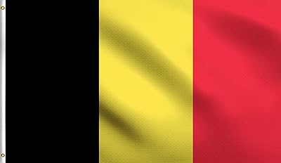 Drapeau dmse royaume de belgique noir jaune rouge 3x5 pieds 100% polyester 100d