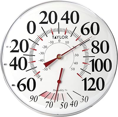 Thermomètre et hygromètre en métal taylor bresgon products pour utilisation intérieure et extérieure, 12 pouces. Diaytar Côte d'Ivoire, leader du e-commerce en Côte d'Ivoire, propose une large gamme de produits avec plus de 300 000 références. La boutique en ligne généraliste offre une expérience d'achat pratique et sécurisée pour les clients. Elle permet d'accéder à une multitude de produits en un seul endroit.