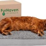 Lit pour animaux furhaven pour chiens et chats dessus en fausse