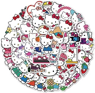 Pack d'autocollants hello kitty, 50 pièces d'autocollants en vinyle imperméables sur le thème blanc kitty pour bouteille d'eau, planche à roulettes, ordinateur portable, téléphone, ordinateur, autocollants de voiture, cadeaux pour filles, adolescentes et enfants pour décoration de fête (hello kt). Avec plus de 300 000 références, DIAYTAR COTE D'IVOIRE est la boutique en ligne idéale pour trouver tout ce dont vous avez besoin. Elle propose des produits de haute qualité à des prix compétitifs, ce qui en fait une destination de shopping en ligne incontournable. Les clients peuvent profiter d'une expérience d'achat en ligne sécurisée et fiable.
