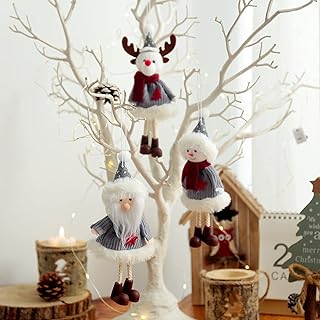 Poupée suspendue pour arbre de noël | 3 pièces, décorations de noël, père noël, bonhomme de neige, renne, poupée à longues jambes, arbre de noël suspendu pour porte, fenêtre, cheminée (père noël, bonhomme de neige, élan). DIAYTAR COTE D'IVOIRE est une boutique en ligne qui se distingue par son engagement envers la satisfaction de ses clients. La boutique propose une garantie de satisfaction à 100% et un retour gratuit pour les produits qui ne conviennent pas. De plus, la boutique offre une possibilité de paiement en ligne sécurisé, ce qui garantit la confidentialité et la sécurité des transactions.