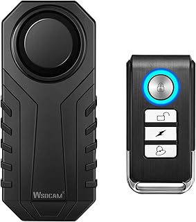 Alarme antivol sans fil wsd cam 113db pour moto étanche avec télécommande